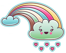 Kawaii Birthday Party Food Ideas- Free Printables Food Cards Cupcake Toppers